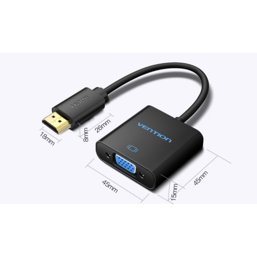 HDMI轉VGA 轉接線 帶音頻 帶電源