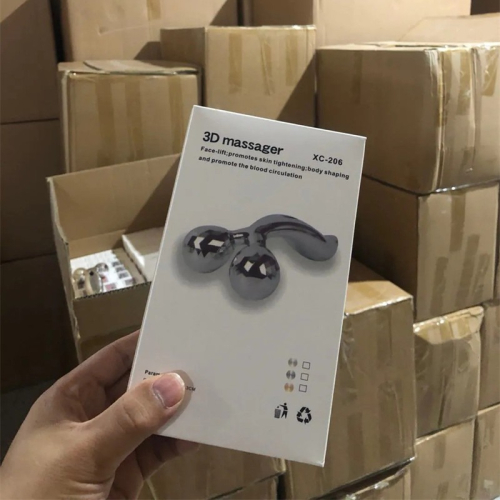 原49！僅僅700個！3D滾輪提拉瘦咬肌V臉瘦臉神器帶電流臉部按摩儀