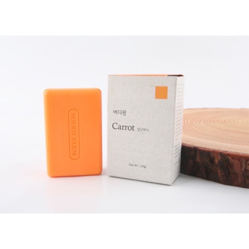 現貨 韓國製造 Carrot洗臉皂125g 洗臉洗澡皆可 滋養肌膚成分 讓毛孔乾淨通透