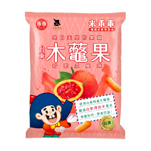 【太陽農場】米乖乖-木虌果哈密瓜風味-兩箱(52g/12包/箱)
