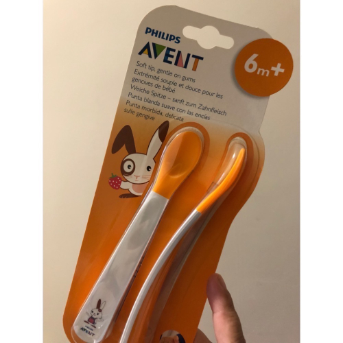 Philips Avent QQ兔學習湯匙組（一組兩隻）脆友活動 沒參加活動請勿下單-80元包裹