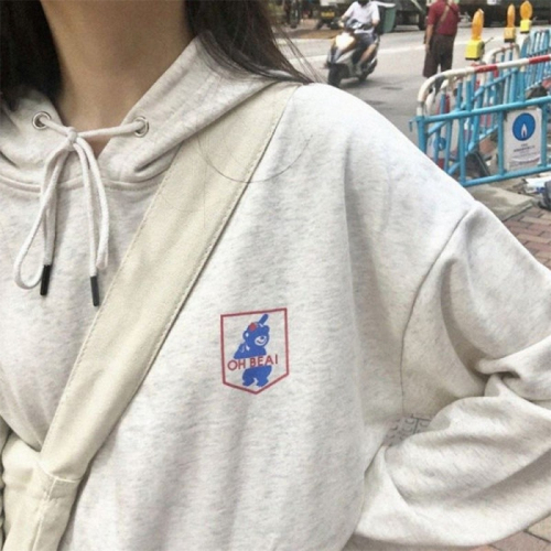 超火cec衛衣女秋冬韓版ins潮原宿bf慵懶風加絨寬松百搭上衣服