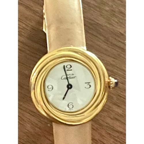 Thistle Vintage✨經典 Cartier 卡地亞Trinity三環系列金色女錶 附原廠錶盒 保證書