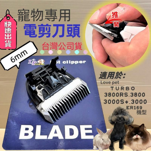 ?妤珈寵物店?配件《6mm刀頭賣場》LP LOVE PET 萬用 刀頭 一個 狗 犬 貓 兔 剃毛 理毛