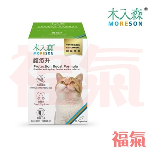 MORESON 木入森 護疫升 60粒/盒（貓寶專用保健食品）(綜合營養保健)