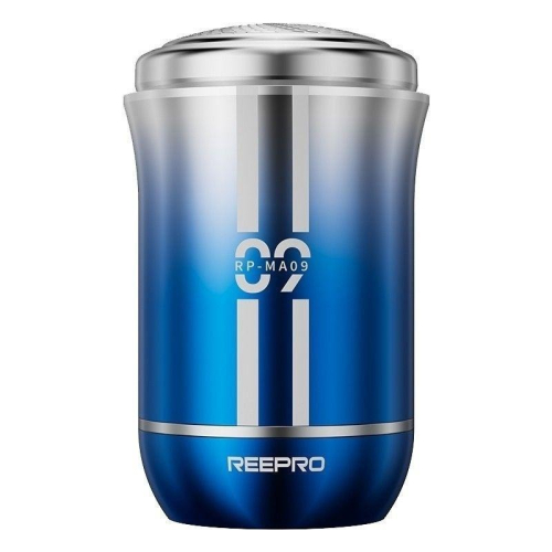 嚴選【REEPRO】✨迷你63g可水洗 可攜式刮鬍刀-漸層藍 加贈精美收納包 不鏽鋼柔性薄網膜 超鋒利刀片 送禮