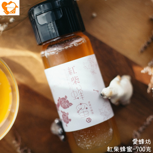 愛蜂坊-紅柴蜂蜜/水錦木花蜜:400克(玻璃瓶裝)
