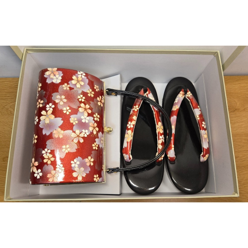 舞櫻 和服鞋包組｜草履25.5cm｜LL