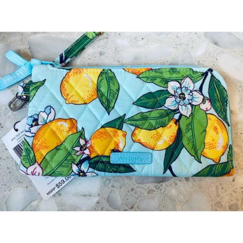 Vera Bradley RFID Tech Wristlet檸檬草花布手拿