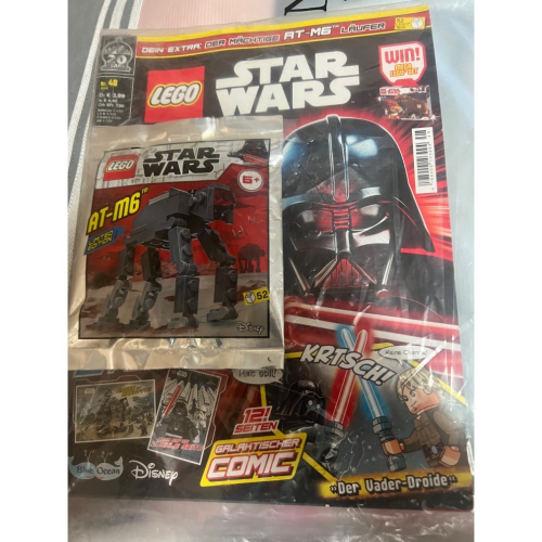 ￼樂高 雜誌 德國帶回 星際大戰 附贈 袋裝 AT-m6 LEGO Star Wars