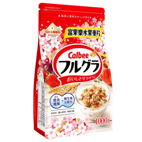 特價 1kg 卡樂比 富果樂水果早餐麥片 1公斤 早餐穀片 Calbee 日本 燕麥、黑麥、玄米 水果乾 夾鏈袋包裝
