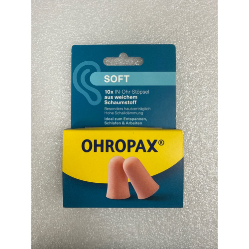 ＊滿額免運＊德國輸入 德國 OHROPAX soft 泡棉式隔音降噪耳塞