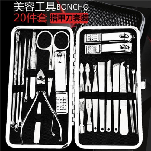 挖耳勺指甲刀套裝發光家用採耳工具女掏耳朵勺帶燈成人神器指甲鉗
