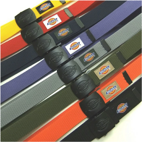 Dickies 消光黑 帆布皮帶 尼龍腰帶 工裝 皮帶 腰帶 金屬 長版皮帶 工裝 素面 經典