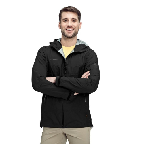 -滿3000免運-[MAMMUT]男GT 防水外套/Convey Tour HS Hooded/101027840/黑