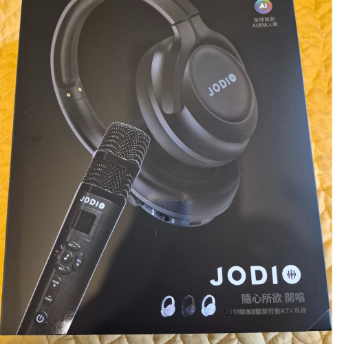 JODIO K3藍芽行動KTV耳機麥克風組 全新（ 只打開檢查）