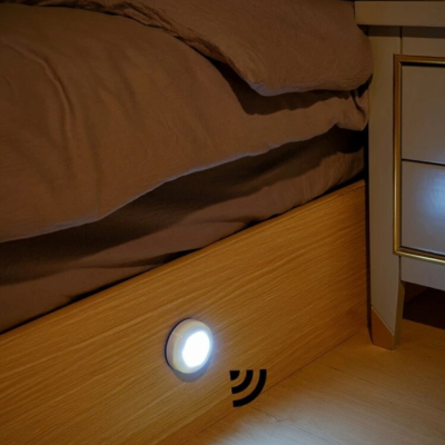 黃光 8LED 充電磁吸人體感應燈 小夜燈 工作燈
