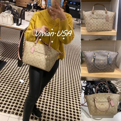 vivian美國代購✨正品 coach 女士 新款 餃子包 女生水餃包 手提包 托特包 側背包 F79998 女生包包