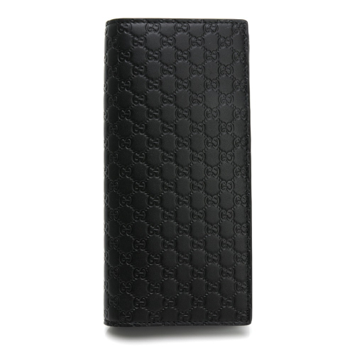 【GUCCI 古馳】 GUCCI 壓紋對開長夾 (沒拉鍊-黑) __DVSHOP 保證正貨 台灣現貨不用等