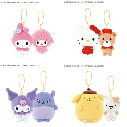 現貨 日本 Sanrio 三麗鷗 臉貼臉 娃娃吊飾