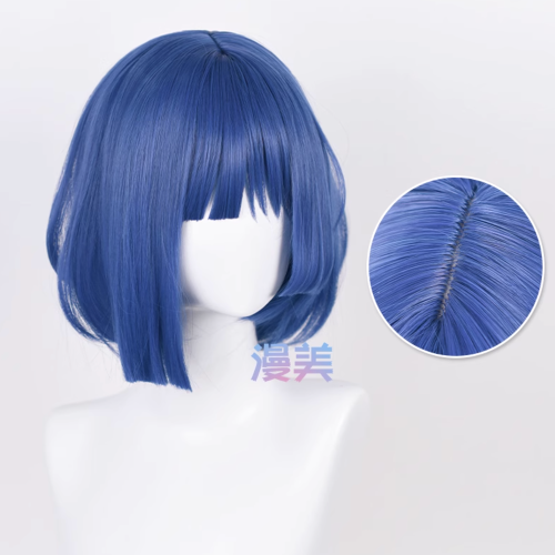 初心者♡Cosplay 假髮 山田涼 孤獨搖滾 藍色 cos