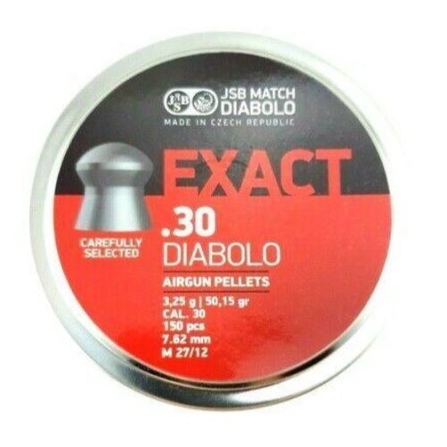 {{布拉德模型}} JSB Diabolo Exact .30/7.62mm 3.25g 專業用鉛彈