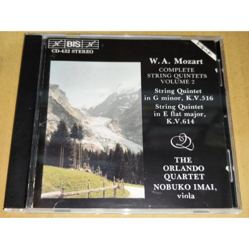 好音悅 Orlando Quartet 今井信子 Mozart 莫札特 弦樂五重奏 K.516 614 BIS 奧版 無