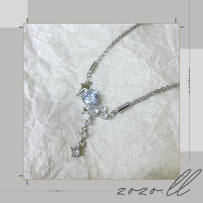 zozo.ll ❧ 不規則鋯石星芒項鍊 「台灣現貨」鎖骨鏈、氣質個性項鍊