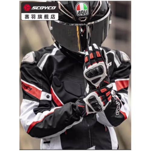 官方原裝｜MOTO_R東北騎士｜Scoyco賽羽MC179 夏季碳纖維牛皮透氣防護騎士手套
