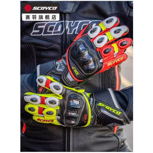 官方原裝｜MOTO_R東北騎士｜Scoyco賽羽SR-7 四季真皮碳纖維競賽手套