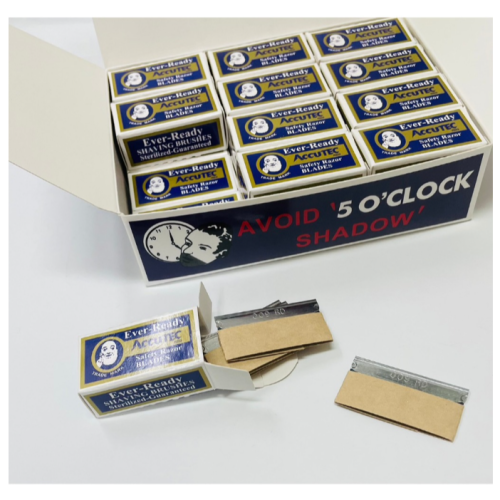 振昌文具 - 美國原裝進口老人單面刀片 (5片入) EVER-READY 刮鬍刀片