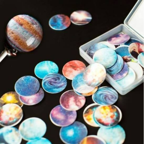 ▪20枚入▪星空圖案水晶棒棒糖用可食用糯米紙/威化紙