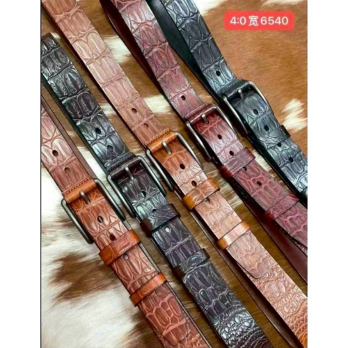 男士女士百搭真皮皮帶 耐用 堅固真皮針扣腰帶 休閒牛皮褲帶6540