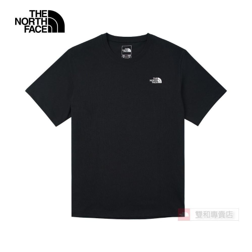 -滿3000免運-[雙和專賣店]THE NORTH FACE 男女款純棉舒適透氣短袖T恤/8DEV/黑