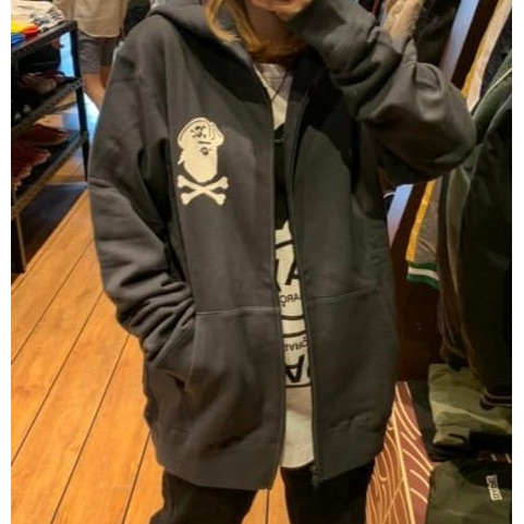 A BATHING APE BAPE 連帽外套 灰