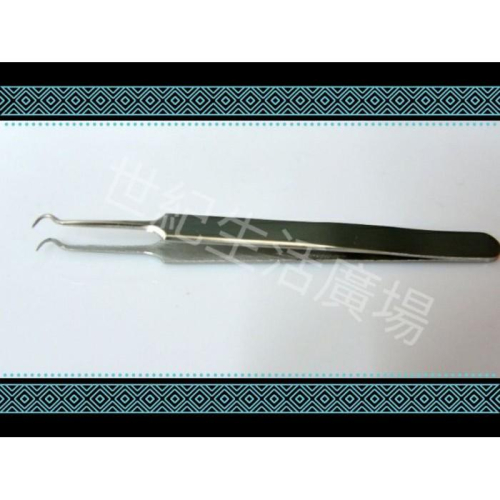 [世紀香水廣場] 不銹鋼 粉刺夾 去黑頭 挑刺夾 美容 鑷子 粉刺針 去粉刺 拔粉刺 (勾型)