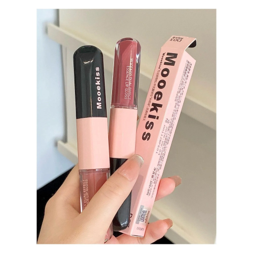 戴栗ლ木珂詩Mooekiss雙頭唇釉?韓系白開水