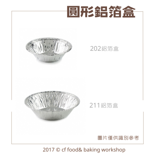 【台灣巧婦】圓形 鋁箔盒｜202／211．適用堅果塔／蛋塔／檸檬塔．250入