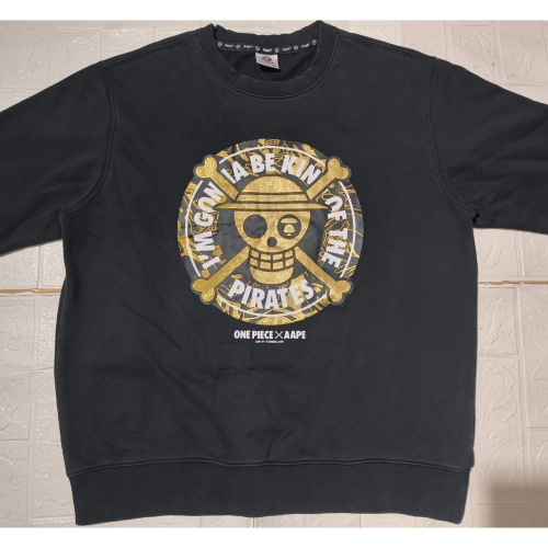 (9541) AAPE X 海賊王 長袖上衣 胸圍120 衣長70