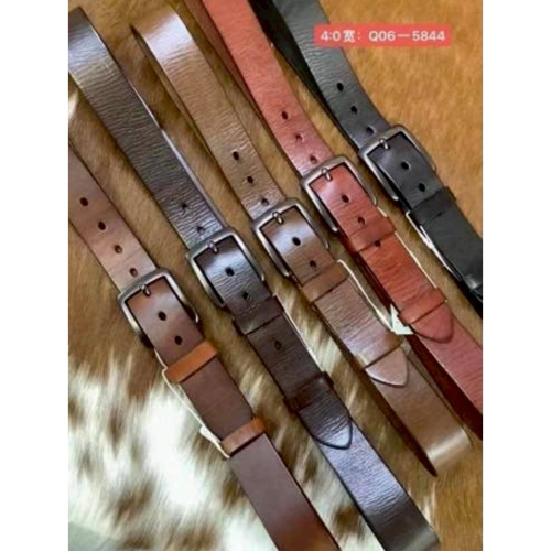 男士女士百搭真皮皮帶 耐用 堅固真皮針扣腰帶 休閒牛皮褲帶5844