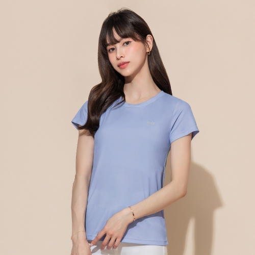 【WIWI】素面防曬排汗短版涼感衣(水漾藍 女S-3XL)