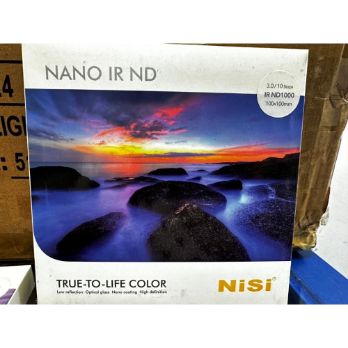 現貨【公司貨】 NISI 100mm 系統 ND1000方形中灰密度減光濾鏡 100x100mm 10格減光