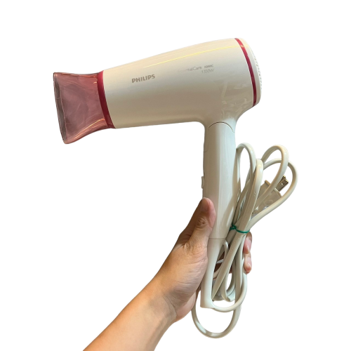 ❮二手❯ 荷蘭 PHILIPS 飛利浦 Essential 含吹嘴 吹風機 BHD012 國際電壓 可折疊收納