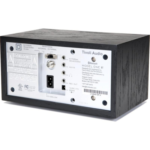 Tivoli Audio - Model One BT AM/FM 藍牙喇叭收音機、黑木紋色 + 伸縮金屬天線