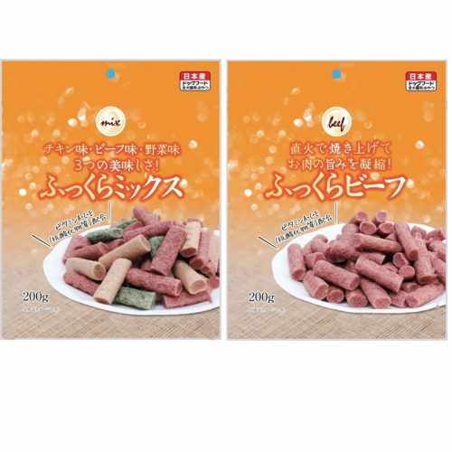 ✨【168汪喵】✨日本 Q-PET 巧沛 飽滿系列 綜合短條 牛肉短條 大包 200g【軟質零食】 【狗零食】