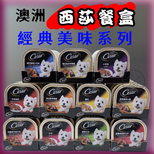 ★JIA★Cesar 西莎 餐盒 犬 狗 罐頭 24罐 一箱 單一口味 混搭 賣埸 (12種口味)