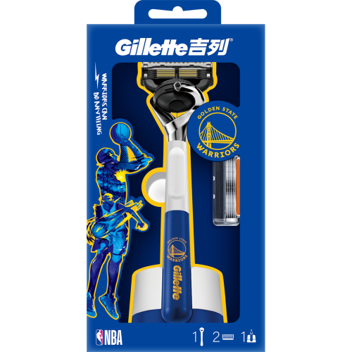 吉列NBA聯名無感刮鬍刀 (1刀架2刀頭1底座)