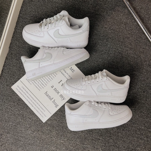 NIKE AIR FORCE 1 珍珠白 白灰 男女鞋 CT3839-106 DH7561-103