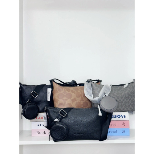 美國代購??台灣現貨 Coach 男款1+1小郵差包/流浪包