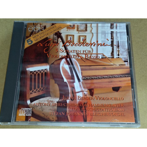 Berger Boccherini 5 Sonaten Für Violoncello & Basso EBS SONO